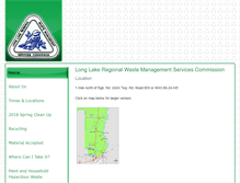 Tablet Screenshot of longlakeregionalwaste.com